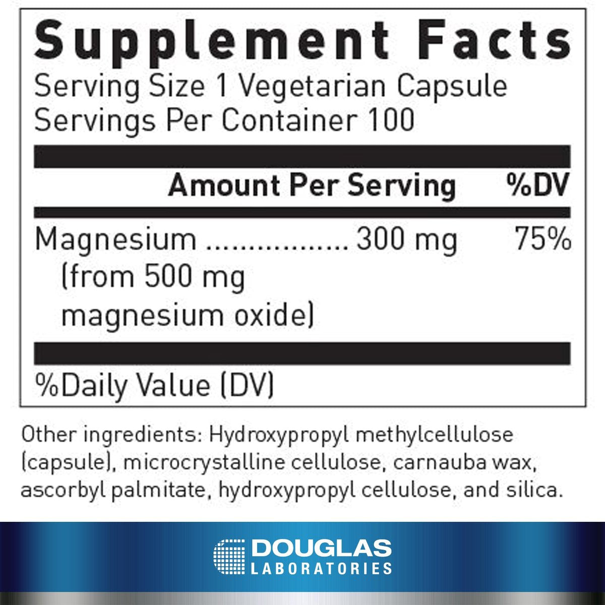 Douglas Laboratories Magnesium Oxide | Supports Normal Heart Function and Bone Formation* | 100 Capsules - görsel 3