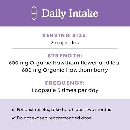 Oregon's Wild Harvest Hawthorn Organic & Non-GMO Herbal Supplements, 90 Count - görsel 3