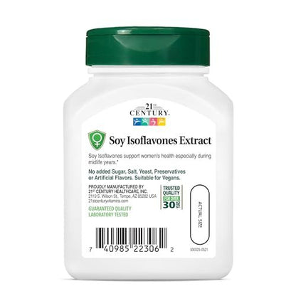 21st Century Soy Isoflavones Veg Capsules, 60 Count