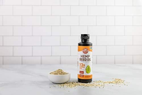 Manitoba Harvest Hemp Seed Oil, Cold Pressed, Premium Quality, 12g of Omegas 3 & 6 Per Serving, Hydrate & Nourish Skin - Non GMO, Vegan, Gluten Free, Great for cooking, salad dressings, 32 Fl Oz - görsel 4