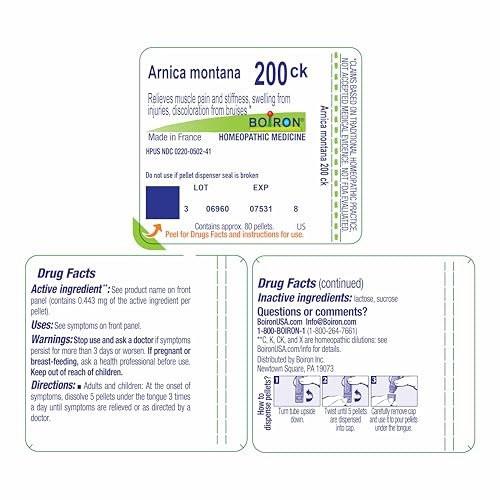 Boiron Arnica Montana 200Ck Homeopathic – Non-Drowsy Formula: Unlike many conventional pain medications, this – Image 3