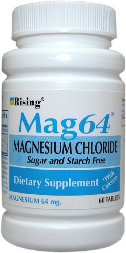 Rising Mag64 Magnesium Chloride with Calcium Tablets, 60 Count - görsel 1