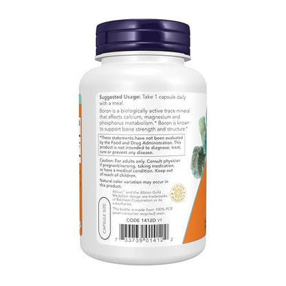 NOW Supplements, Boron 3 mg (Bororganic – Vegan and Non-GMO: Suitable for plant-based diets, and free from – Image 5