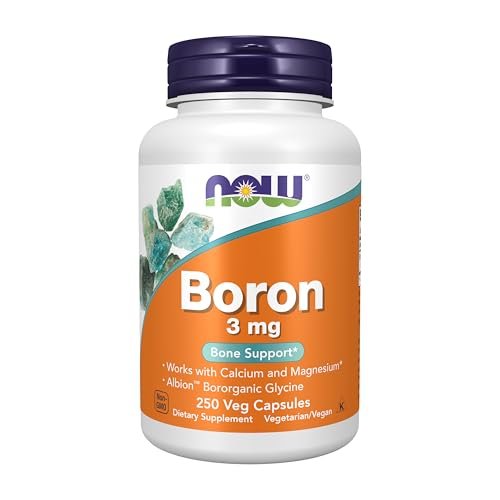 NOW Supplements, Boron 3 mg (Bororganic – Structural Support: Boron is known to contribute to bone density and – Image 1