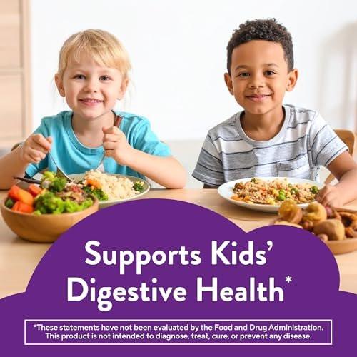 L’il Critters Probiotic Daily Gummy Supplement for Kids, for Digestive Health Support, Grape, Cherry and Orange Flavors, 60 Gummies - görsel 3