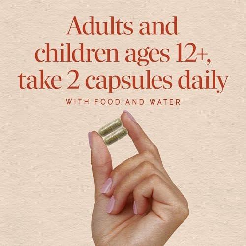 Nature's Way Garden Veggies, Vegetable Supplement Capsules, Plant-Powered Powder Blend Made with 12 Different Vegetables, Green Superfood Veggie Blend for Daily Wellness, 60 Capsules - görsel 10
