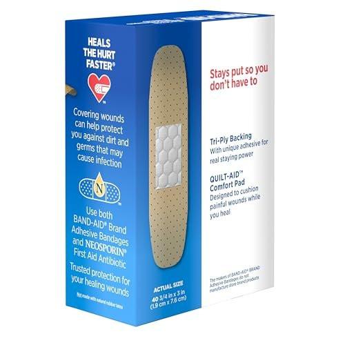 BAND-AID Brand Tough Strips Adhesive Bandages for Wound Care, Durable Protection for Minor Cuts and Scrapes, All One Size, 2 Pack - görsel 4