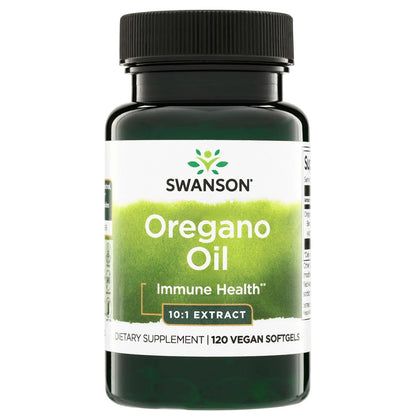 Swanson Oregano Oil 10:1 Extract Digestive and Respiratory Health Supplement for Adults Seeking Natural GI and Urinary Tract Support - 150 mg (120 Softgels)
