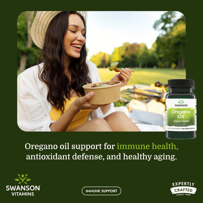 Swanson Oregano Oil 10:1 Extract Digestive and Respiratory Health Supplement for Adults Seeking Natural GI and Urinary Tract Support - 150 mg (120 Softgels)