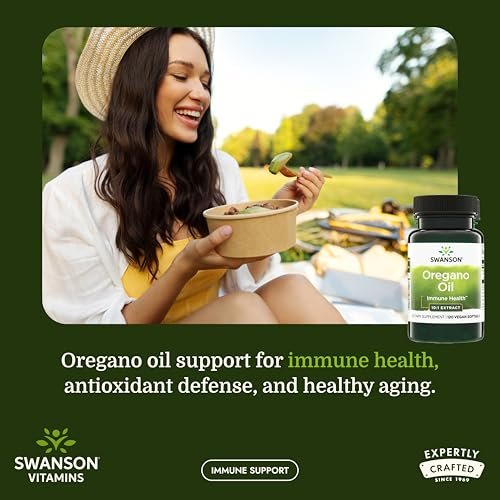Swanson Oregano Oil 10:1 Extract Digestive and Respiratory Health Supplement for Adults Seeking Natural GI and Urinary Tract Support - 150 mg (120 Softgels) - görsel 3