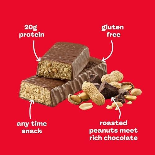 think! Protein Bars, High Protein Snacks, Gluten Free, Kosher Friendly, Chunky Peanut Butter, Nutrition Bars, 2.1 Oz per Bar, 10 Count (Packaging May Vary) - görsel 11
