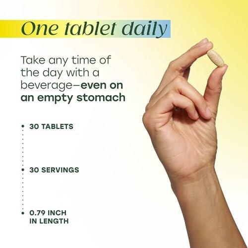 MegaFood One Daily Mens Multivitamins - Multivitamin for Men - Vitamin C, Vitamin D3 & Vitamin B12 - Muscle, Energy Metabolism & Immune Support - Vegetarian, Gluten Free - 30 Tablets, 30 Servings - görsel 1