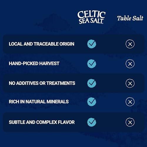 Celtic Sea Salt Fine Ground – Unrefined Mineral Salt, Sustainably Harvested, GMP Certified, Lab Tested – Baking, Cooking, Hydration, Everyday Use – 1 lb Resealable Bag - görsel 17