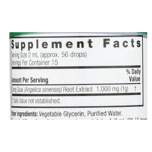 Nature's Answer Dong Quai Womens Support Supplement - Female Hormonal Support, Female Wellness Supplement, Liquid Extract, Alcohol Free, Gluten Free, Kosher - 1 oz