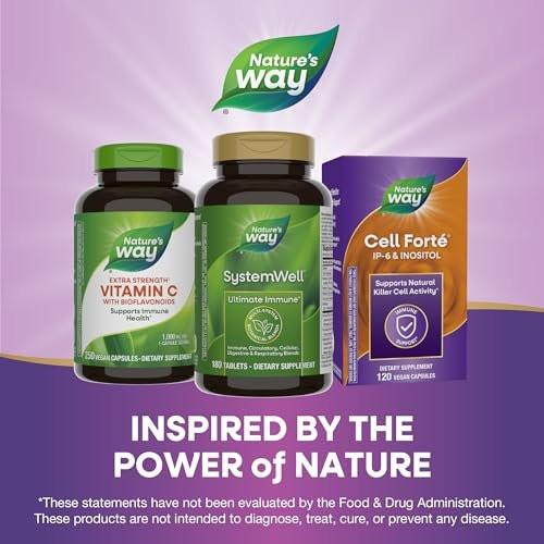 Nature's Way Systemwell Ultimate Immune* with Vitamins C, A, D, Zinc, & Selenium, Multi-System Botanical Blends Including Immune, Respiratory, Digestive & Circulatory, 180 Tablets - görsel 3