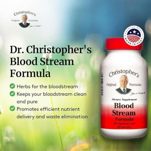 Christopher's Original Formulas Blood Stream Formula - Blood Circulation Supplements - Supports Vein Elasticity, Clean & Pure Bloodstream - görsel 2