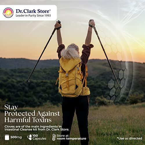 Dr Clark Store Cloves Supplement 500mg for Digestive Comfort and Balanced Internal Cleansing Support, 100 Gelatin Capsules for a 100-day Supply of Pure Botanical Wellness, Non-GMO and Gluten Free - görsel 4
