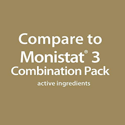 GoodSense Miconazole Nitrate Vaginal Suppositories & Cream - 3-Day Yeast Infection Treatment, Relieves Itching & Irritation, 200 mg Suppositories & 2% Cream