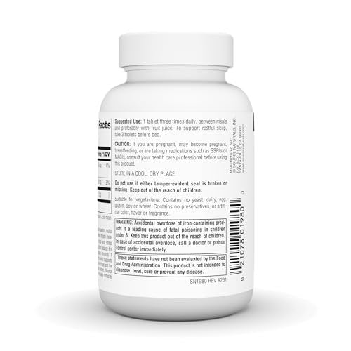 Source Naturals L-Tryptophan, for Mood, Relaxation, and Sleep*, 500mg - 120 Tablets - görsel 5
