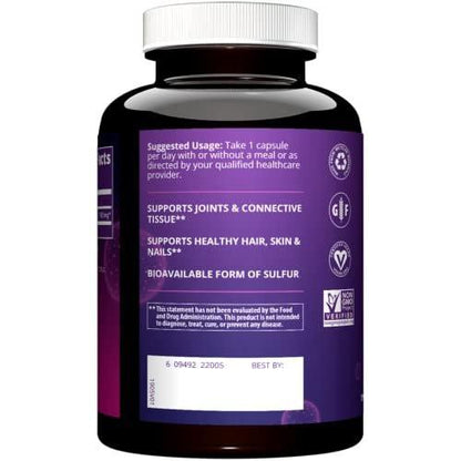 MRM Nutrition MSM 1000mg - Pure – Joint Support: MSM helps maintain flexible joints and supports connective tissue – Image 2