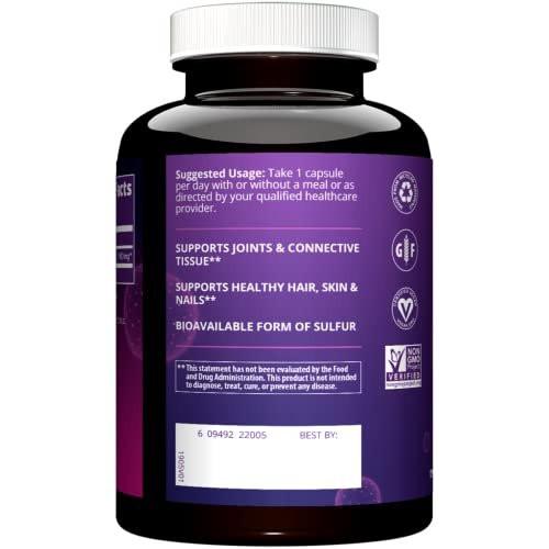 MRM Nutrition MSM 1000mg - Pure – Vegan & Gluten-Free: Suitable for plant-based diets and those with gluten – Image 5