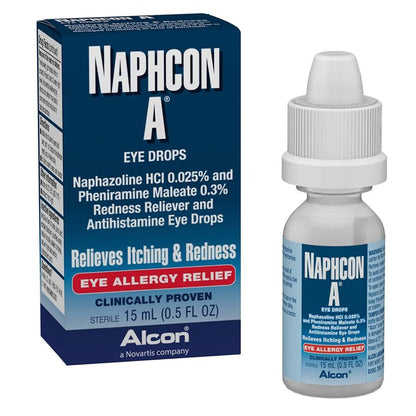 NAPHCON-A Allergy Eye Relief Eye Drops, 0.5 fl oz (Pack of 1)