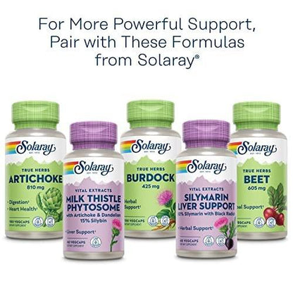 SOLARAY Milk Thistle Seed Extract 350 mg – Guaranteed 80% Silymarin, Vegan, Lab Verified, 30 VegCaps