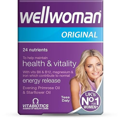 Wellwoman Vitabiotics Advanced Vitamin & Mineral Formula with Evening Primrose & Starflower Oils 30 Capsules