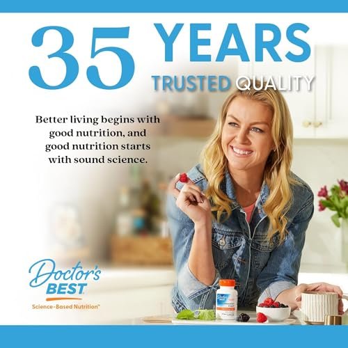 Doctor's Best Synergistic Glucosamine with MSM Formula - Joint Health Support Supplement for Women & Men, Features Vitamin C, Potassium, & Chloride, Non-GMO, Gluten Free, Soy Free - 180 Capsules - görsel 16