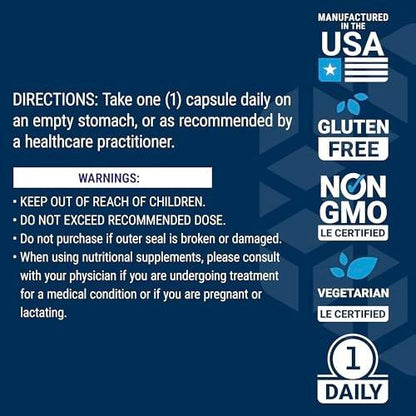 Life Extension Forskolin, Coleus forskohlii, Cellular Energy Health Support Supplement, 10 mg, Standardized Extract, Non-GMO, Gluten-Free, Vegetarian, 60 Capsules