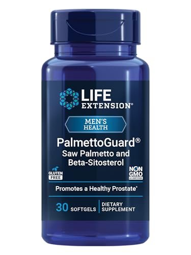 Life Extension PalmettoGuard Saw Palmetto & Beta-Sitosterol – Supports Healthy Prostate Function & Hormone Metabolism Health – Supplements for Men - Gluten-Free, Non-GMO – 30 softgels - görsel 1