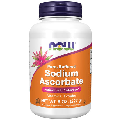 NOW Supplements, Sodium Ascorbate Powder, Buffered, Antioxidant Protection, 8-Ounce