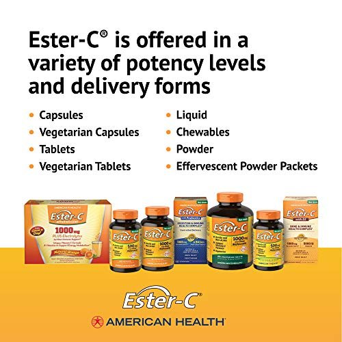 American Health Ester-Vitamin C with Citrus Bioflavonoids 1000 Milligrams 180 Veg Tabs - görsel 4