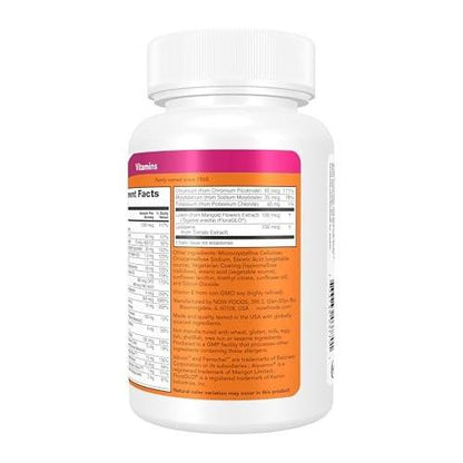 NOW Foods Supplements, Daily Vits™, One Tablet Daily with Lutein & Lycopene, 100 Tablets