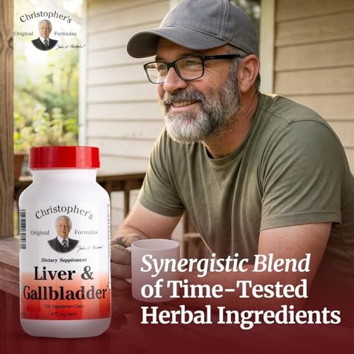 Christopher's Original Formulas Liver & Gallbladder Formula Capsules - Gallbladder Supplements with Digestive Enzymes - Supports Digestive System with Natural Herbs - Pack of 2 - görsel 13