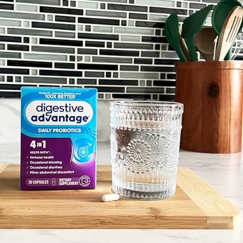 Digestive Advantage Probiotics for Digestive Health, Daily Probiotics for Women & Men, Supports Gut Health, Occasional Bloating & Diarrhea, Minor Abdominal Discomfort, & Immune Support, 60ct Capsules - görsel 3
