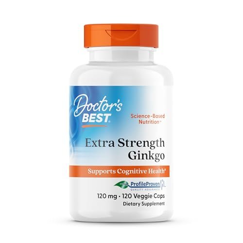 Doctor's Best Extra Strength Ginkgo Biloba Capsules 120 mg - Brain Supplement for Memory and Focus Support, Herbal Cognitive Health Support - 120 Count - görsel 2