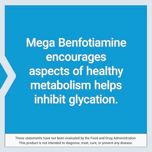 Life Extension Mega Benfotiamine, 250 mg, a fat-soluble form of thiamine, healthy metabolism, ultra-bioavailable vitamin B1, high potency, gluten-free, non-GMO, vegetarian, 120 capsules - görsel 12