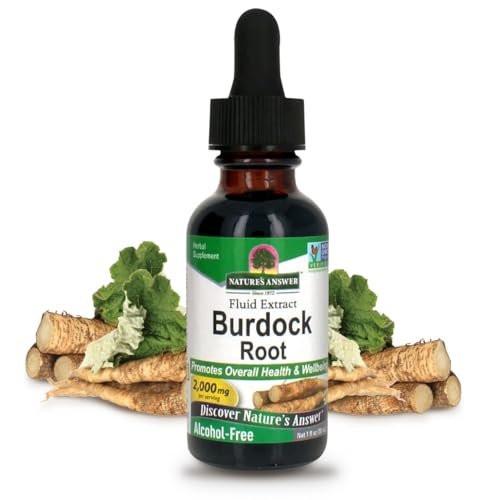 Nature's Answer Alcohol-Free Burdock Root 2000mg 1oz Extract | Promotes Overall Wellbeing | Gluten-Free, Non-GMO, Vegan, No Artificial Flavors or Preservatives | Single Count - görsel 11