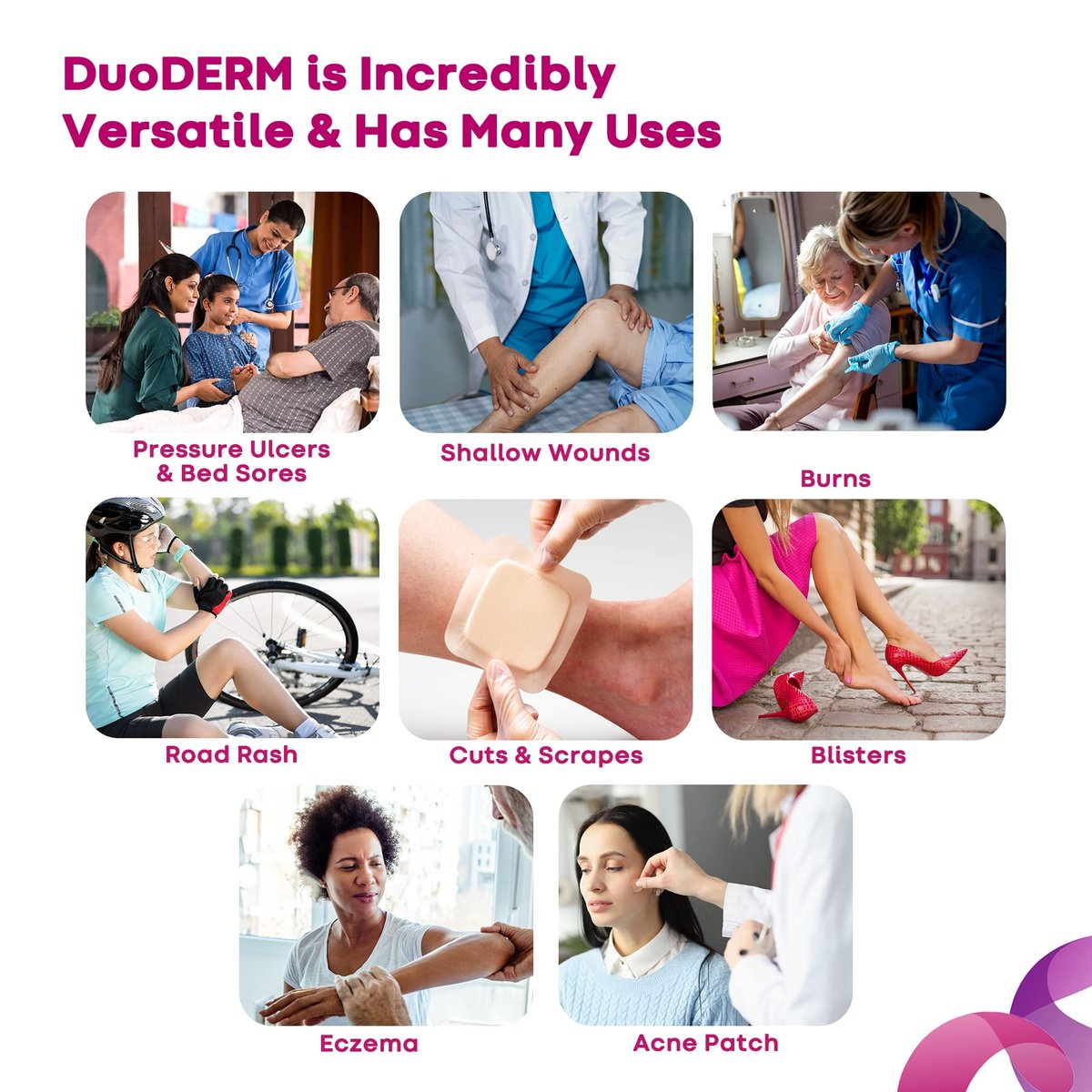 Convatec DuoDERM Extra Thin Control Gel Formula 4"x4" Hydrocolloid Sterile Adhesive Dressing for Superficial Wounds, Low Friction, Latex-Free, Waterproof, Square, Beige, 10ct Box - görsel 10