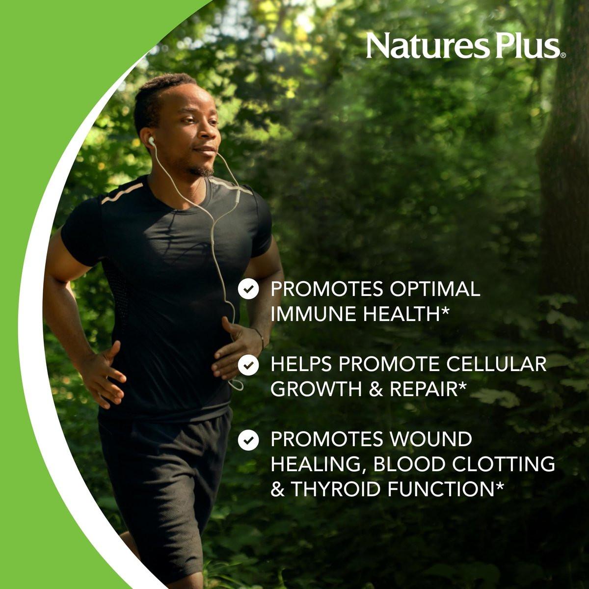 NaturesPlus Zinc - 50 mg, 90 Tablets - Supports Immune Health & Overall Well-Being - High-Potency Amino Acid Chelate Form - Gluten Free, Vegetarian - 90 Servings - görsel 7