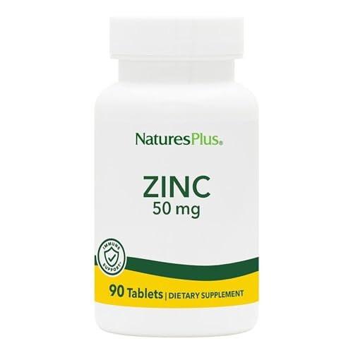 NaturesPlus Zinc - 50 mg, 90 Tablets - Supports Immune Health & Overall Well-Being - High-Potency Amino Acid Chelate Form - Gluten Free, Vegetarian - 90 Servings - görsel 2