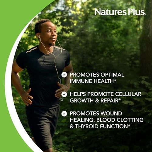 NaturesPlus Zinc - 50 mg, 90 Tablets - Supports Immune Health & Overall Well-Being - High-Potency Amino Acid Chelate Form - Gluten Free, Vegetarian - 90 Servings - görsel 8