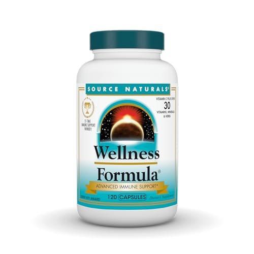 Source Naturals Wellness Formula Bio-Aligned Vitamins & Herbal Defense for Advanced Immune Support* - Dietary Supplement & Immunity Booster - 120 Capsules - görsel 5
