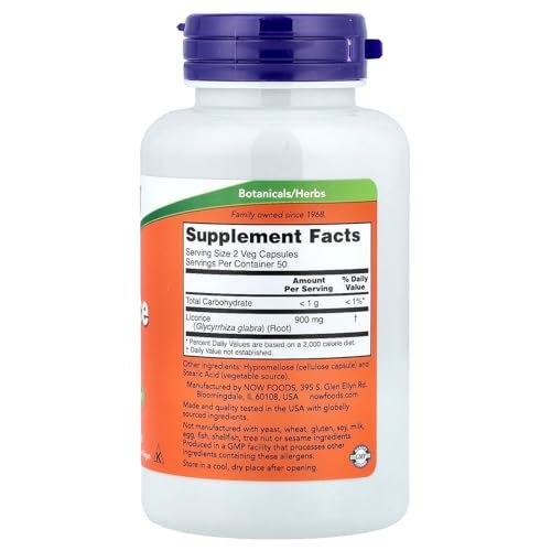 Now Foods, Licorice Root 450mg 100 CAPS - görsel 3