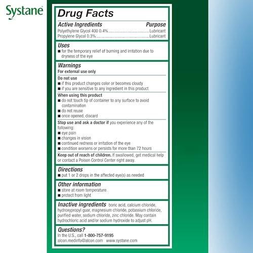 Systane Eye Lubricant 1 oz. Eye Drops, 1 Count – Long-Lasting Dry Eye Relief - görsel 5
