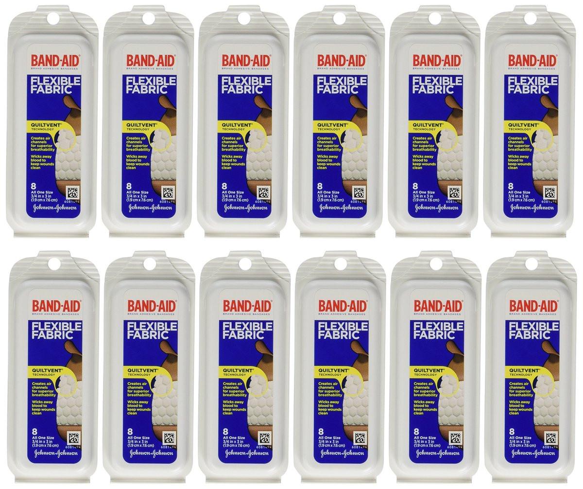 Band-aid Flex Fabric Travel Pack - 8 Each/pack (12 Pack) - görsel 1