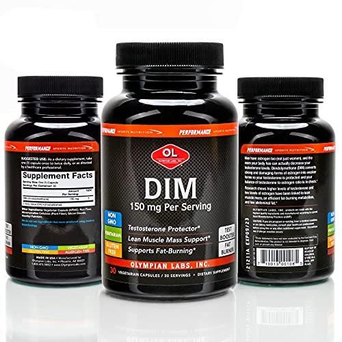 Olympian Labs DIM 150mg - DIM Diindolylmethane Supplement Capsules Supporting Hormone Balance, Clear Skin, PCOS, & Aid in Fitness Regimes - 30 Capsules (30 Day Supply) - görsel 7