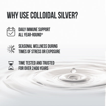 Sovereign Silver Immune Support, Colloidal Silver, Bio-Active Silver Hydrosol, 10 ppm, Fine Mist Spray, 2 Fl Oz