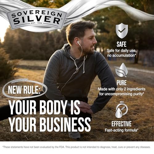 Sovereign Silver Immune Support, Colloidal Silver, Bio-Active Silver Hydrosol, 10 ppm, Fine Mist Spray, 2 Fl Oz - görsel 6